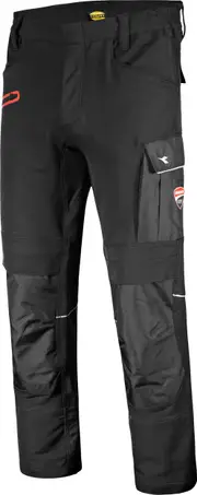 Diadora Utility Ducati Corse Performance, workwear pants , color: Black , size: S