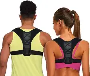 Men Women Teens Adjustable Shoulder Back Posture Corrector Support Brace Belt US