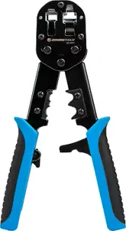 UC-4511 RJ45 & RJ11/12 Modular Pass-Through Crimper with Tail Crimping Slots