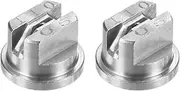 uxcell 2-Pack Flat Fan Spray Tip, 110 Degree Stainless Steel Sprayer Nozzle Tips, 1.4mm Orifice for Agriculture Drones Sprayer Nozzles/Garden Irrigation Nozzle/Cooling Sprayer [Silver]