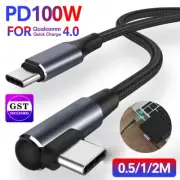 PD 100W 5A USB C To USB-C Fast Charger Dual Type C Charging Data Sync USB Cables