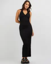 [Mooloola] Mooloola Women's Kalani Maxi Dress in Black 0 Black
