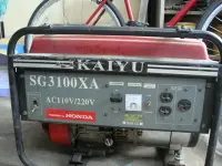 在飛比找Yahoo!奇摩拍賣優惠-寄賣品二手 本田 HONDA 發電機 KAIYU 凱友 SG