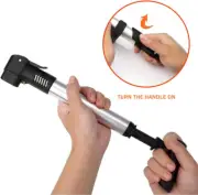 5 x Alloy Aluminium Mini Bike Pump Dual Schrader Presta Valve Thump Lightweight