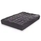 Giselle Mattress Topper Pillowtop Charcoal Bamboo 1000GSM - Double