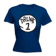 Alcohol Drunk 1 - Funny Novelty Womens T-Shirt T Shirt Tshirt