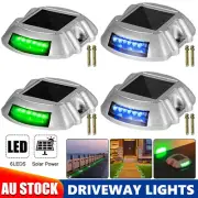 1-2x Solar Driveway Lights Deck Pathway Lights Solar Dock LED Light Safety Light