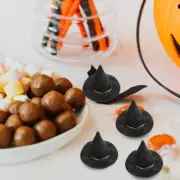 10 Sets Mini Candy Cauldron Halloween Cosplay Costume Miniature Witch Hats