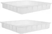 Milisten Concrete Paver Molds 2pcs Lawn Tile Molds for Custom Pathways Driveways