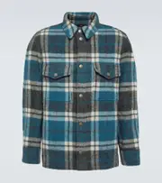 [Alanui] Alanui Checked wool and alpaca shirt jacket AU 90 multicoloured