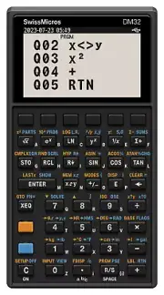 SwissMicros DM32 Programmable RPN Calculator - HP-32SII Clone