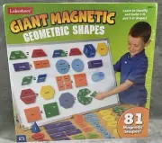 Lakeshore Giant Magnetic 81 Piece Geometric Shapes Education New Sealed