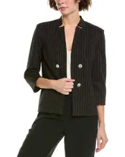 St. John Lurex Pinstripe Blazer
