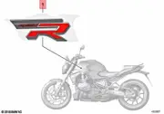 Genuine BMW K53 0J73 Lettering Left 51148406389
