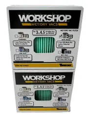 WORKSHOP Wet/Dry Vacs Vacuum Filters WS13045F2 HEPA Media Filter (2-Pack)