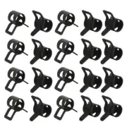 20 Pcs 7mm Spring Type Action Fuel Hose Pipe Low Pressure Air Tube Clip Clamp