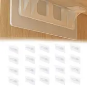 Punch Free Shelf Support Hooks Adhesive Shelf Bracket Kitchen Adhesive Pegs Clapboard