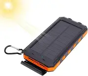 Solar Charger | Portable Charger for Phones | Cellphone Fast Charging Device with Flashlight 20000mAh for Travel Home Outdoor