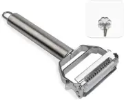 Vegetable Peeler，Stainless Steel 2 in 1 Julienne Vegetable Peeler Perfect for Ca