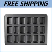 Multi-Function 18-Cavity Non-Stick Steel Mini Loaf Pan for Effortless Baking