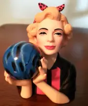 Cameo Girls Head Vase Clarissa 1957 "Strikes and Spares" MINI MIB FREE SHIPPING
