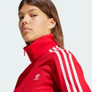 【adidas 愛迪達】外套 女款 運動外套 風衣外套 三葉草 亞規 FIREBIRD TT 紅 IR8079