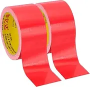 uxcell 2"x0.01" Bookbinding Tape, 22 Yard Total 2 Roll Cloth Bookbinding Repair Tape Book Binding Tape Self Adhesive for Repairing Old Books, Red