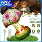 Mushroom Lamp Desk Lamps Bedside Night Light Resin USB Connection Xmas Gifts AUS