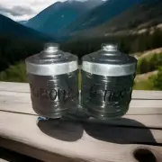 Bathroom Glass Q-Tip & Pad Containers