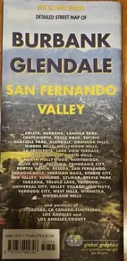 GMJ Global Graphics "City in your Pocket" detailed street map San Fernando CA