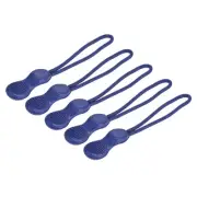 30pcs Zipper Pulls Pull Head Handle Replacement Tab Tag Cord Extender Blue