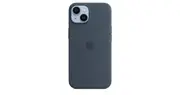 iPhone 14 Silicone Case with MagSafe — Storm Blue