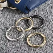 5Pcs O Ring Spring Openable Keyring 32mm Leather Bag Belt Strap Dog Chain Buckle