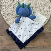 Cloud Island Dinosaur Lovey Security Blanket Satin Trim NEW w TAGS Triceratops