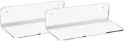 MAGICLULU 1 Set Smart Amplifier Rack Speaker Wall-Mounted Audio Bracket Multi-Functional Audio -Mounted Rack Office Holding -Mounted Audio Shelf White Acrylic