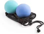Physical Massage Therapy Ball Set - Ideal for Yoga, Deep Tissue Massage,Yoga & Trigger Point Treatments. Set - 2 Extra Firm Balls W/Mesh Bag