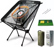 Golf Chipping Net & Driving Net Backyard Golf Practice Net W/Mat Indoor Golf