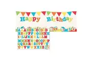 Creative ABC Giant Happy Birthday Banner With Stickers (Multicoloured) (One Size)