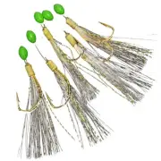Mackerel Fishing Rigs 6 Pack with Glow Beads for Night Fishing Success