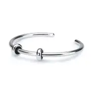 Sterling Silver Bangle with 2 x Silver Spacers