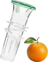 Lemon Squeezer with Lid - Manual Lime Juicer Press | Compact Hand Press for Citrus Fruits | Food Safe Juicer for Kitchen Household, Citrus Juicer with Collection Container