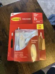 3M Command Indoor Medium Designer Hanging Hooks 16 Hooks And 20 Strips