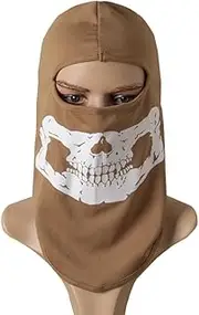 [sodoor] Outdoor Sports Airsoft Shooting Face Protection Gear Tactical Cycling Glow in The Dark Skull Mask Tactical Camouflage Ghost Skull Hood