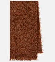 [Isabel Marant] Isabel Marant Leopard-print cashmere and wool scarf One Size multicoloured