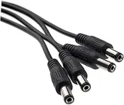 FELTECHELECTR Dc Power Splitter Cable Female to Male Plugs CCTV Power Adapter for Multiple Cameras Design Easy to Use for