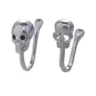 U-shaped Nose Rings Non-perforated Nose Skeleton-shaped Metal Nose Hoop