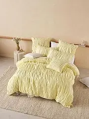[Linen House] Layla Quilt Cover Set, Lemon, Queen