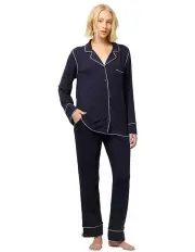 [Wanderluxe Sleepwear] Leila Tencel Modal Pyjama Set in Blue