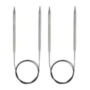 2pcs 39.37" Circular Knitting Needles US 10.5/6.5mm Needles 5.91"