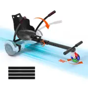 Hoverboard Seat Attachment,for 16.5cm20.3cm21.6cm25.4cmHoverboards,with LED Lights,Grips Control,Adjustable Frame Length and 99.8 kg Load Capacity,Hover Board Go Karts Accessory, for Kids
